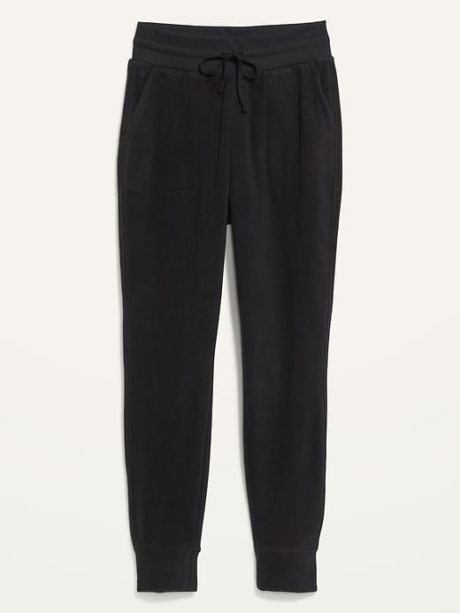 Image number 4 showing, Extra High-Waisted Microfleece Jogger Sweatpants