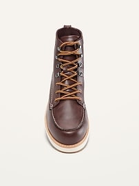 synthetic leather work boots