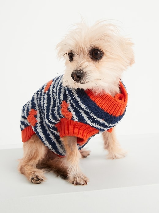 View large product image 1 of 2. Cozy-Knit Patterned Sweater for Pets