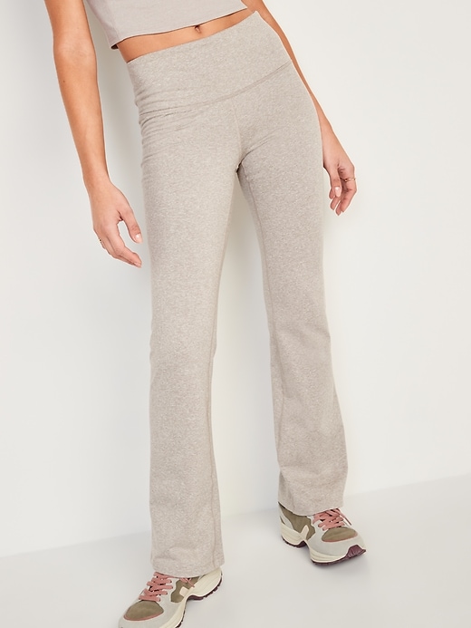 Image number 5 showing, High-Waisted CozeCore Flare Pants for Women