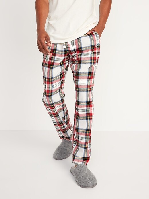 Image number 1 showing, Matching Plaid Flannel Pajama Pants for Men