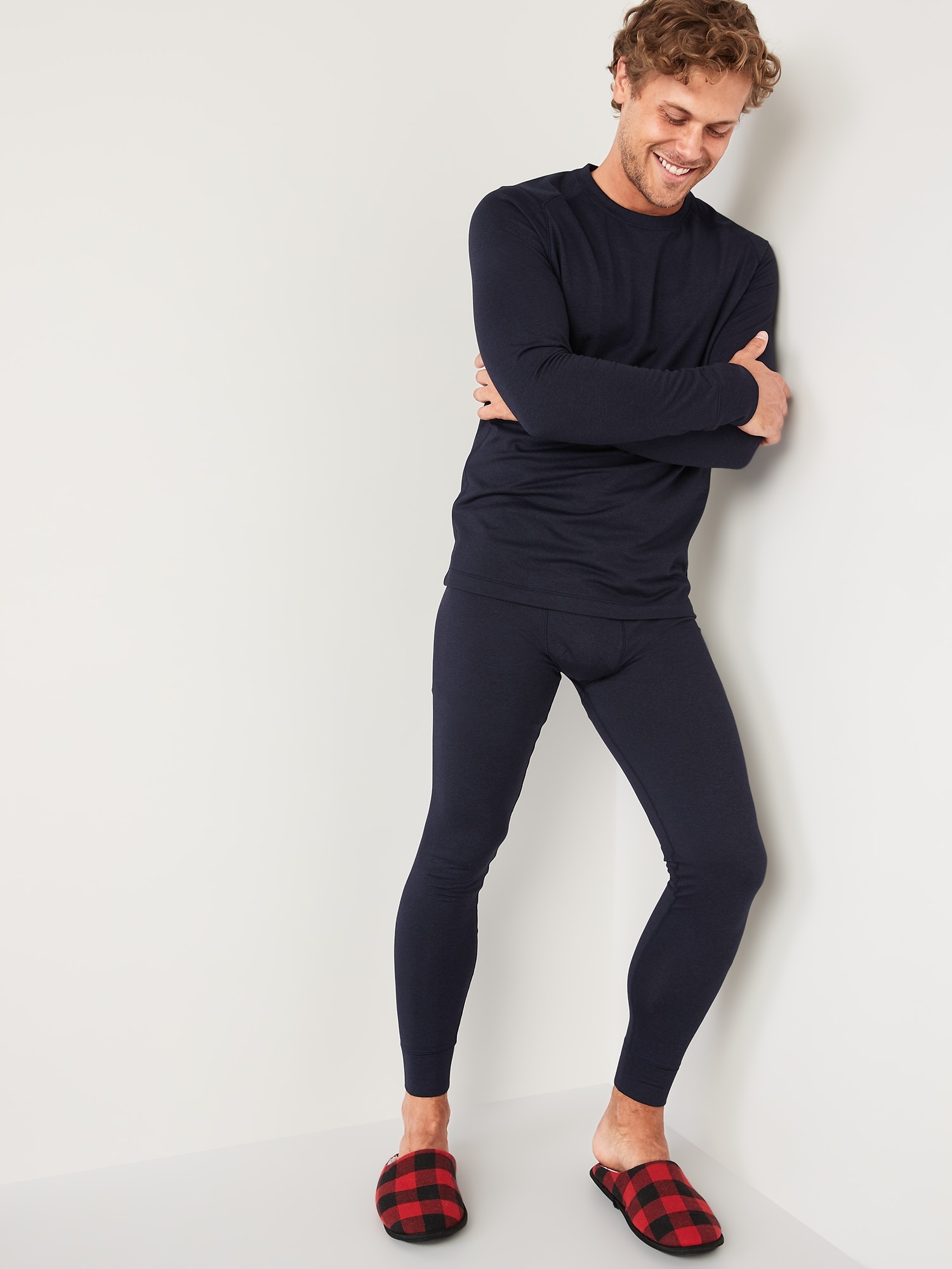 CozeCore Base Layer Long-Sleeve T-Shirt & Base Layer Tights Set for Men