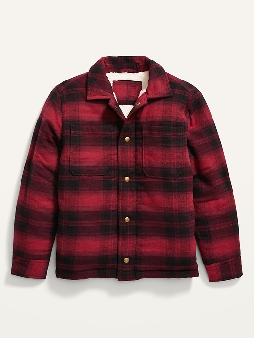 old navy sherpa flannel