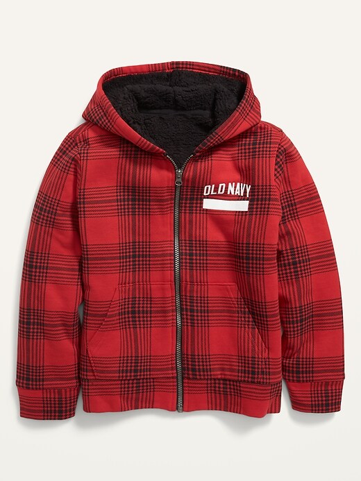 Old navy flannel online hoodie