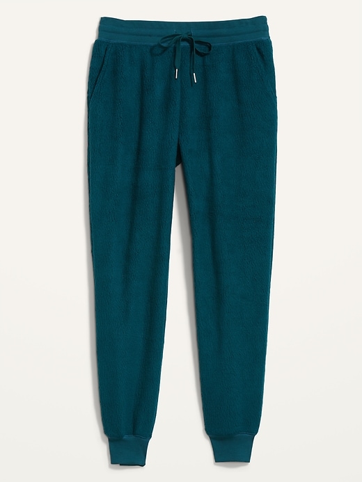 Image number 4 showing, Mid-Rise Vintage Sherpa Sweatpants