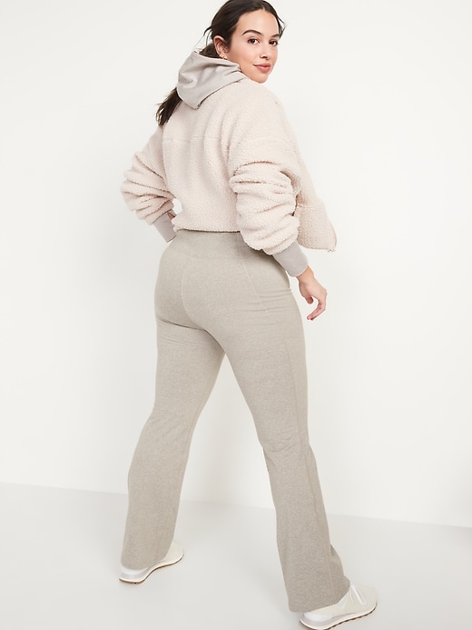 Image number 2 showing, High-Waisted CozeCore Flare Pants for Women