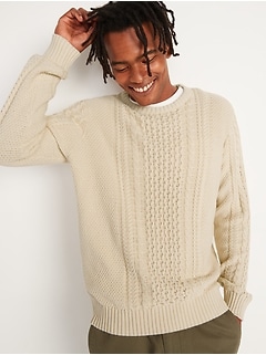 mens cable knit sweater canada