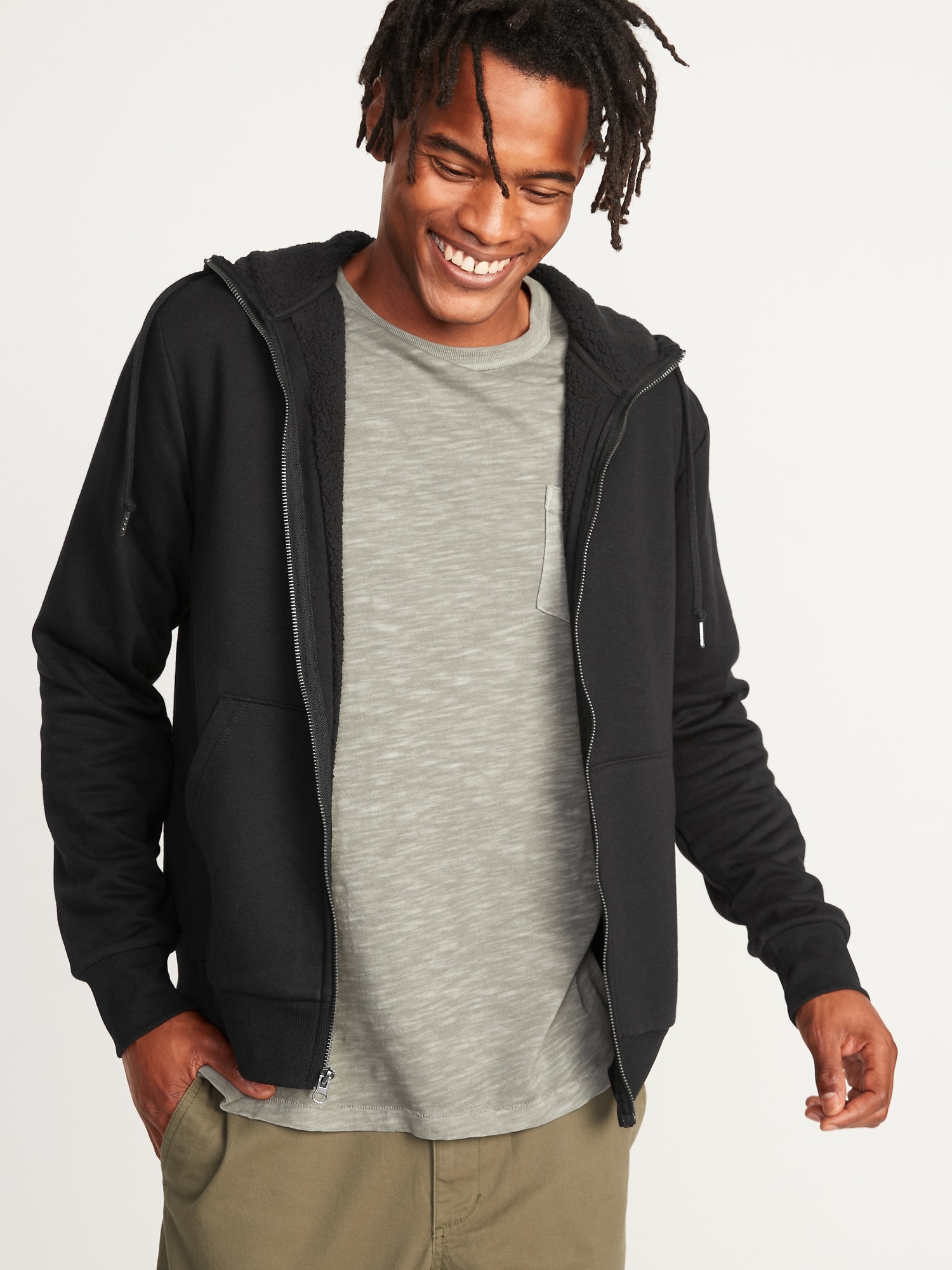 Old navy store sherpa lined hoodie