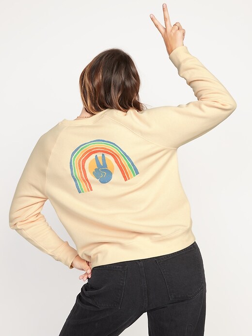 Old navy hot sale rainbow sweatshirt