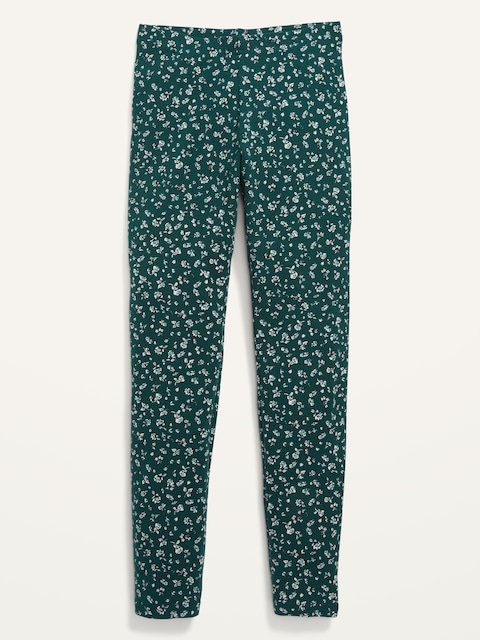 Printed Built-In Tough Full-Length Leggings for Girls