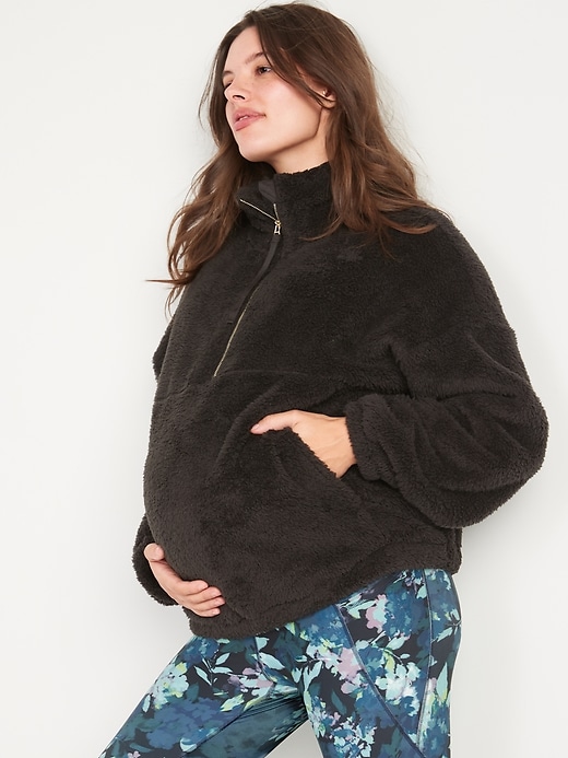 Maternity sherpa pullover hotsell