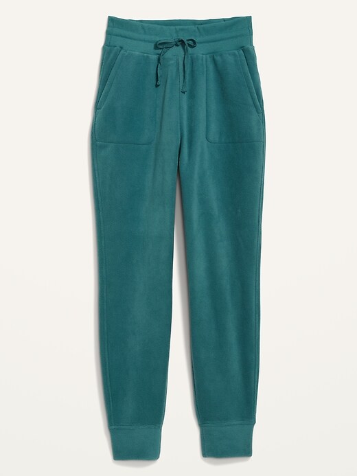 Image number 4 showing, Extra High-Waisted Microfleece Jogger Sweatpants for Women