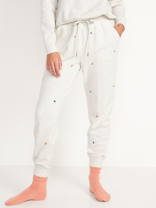 Image number 3 showing, Vintage Mid-Rise Embroidered Jogger Sweatpants