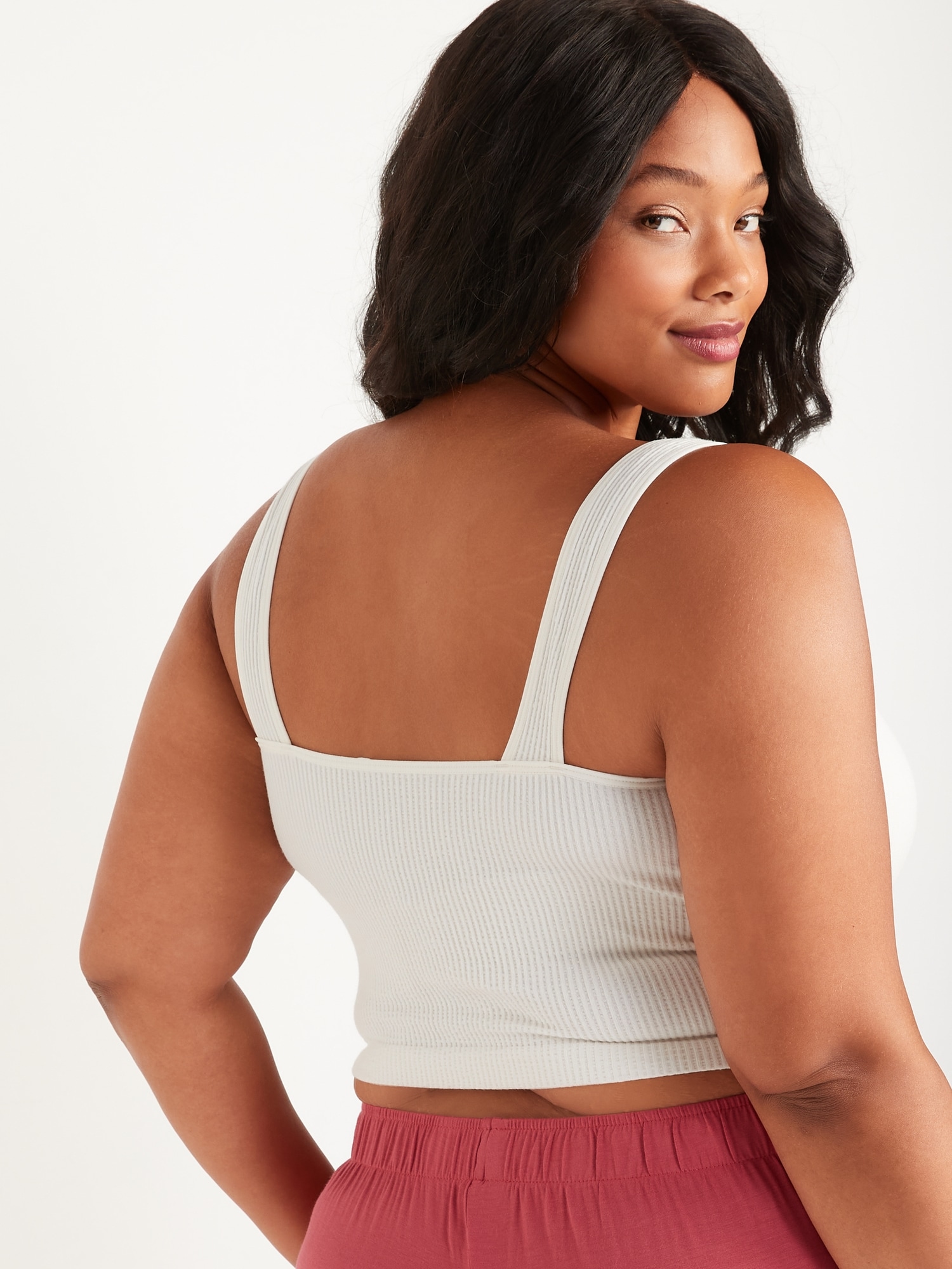 Seamless Rib-Knit Tank Top