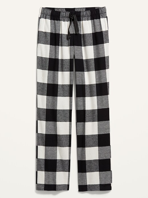 Image number 4 showing, Mid-Rise Flannel Pajama Pants for Women