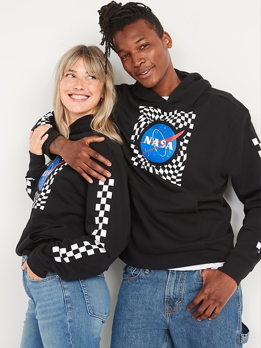 View large product image 1 of 2. NASA Graphic Gender-Neutral Pullover Hoodie for Adults