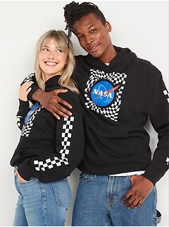 NASA Graphic Gender-Neutral Pullover Hoodie for Adults