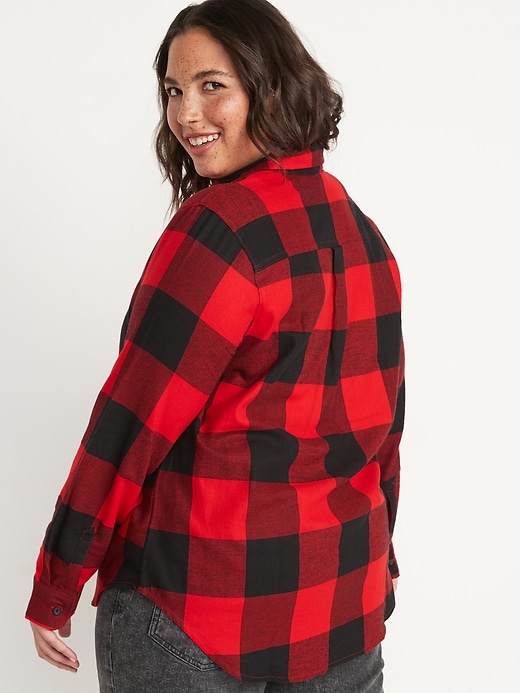 Lucky Brand Women's Plus-Size Bungalow Flannel Shirt, Red Plaid, 1X :  : Fashion