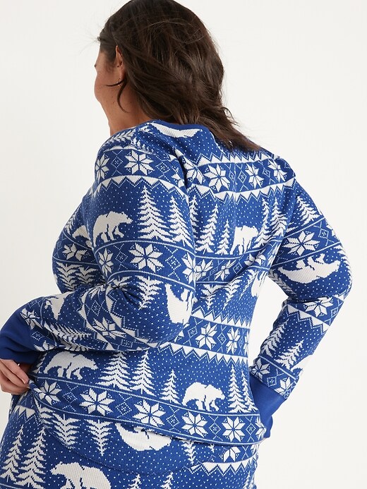 Old Navy Printed Thermal-Knit Long-Sleeve Pajama Top for Women - ShopStyle