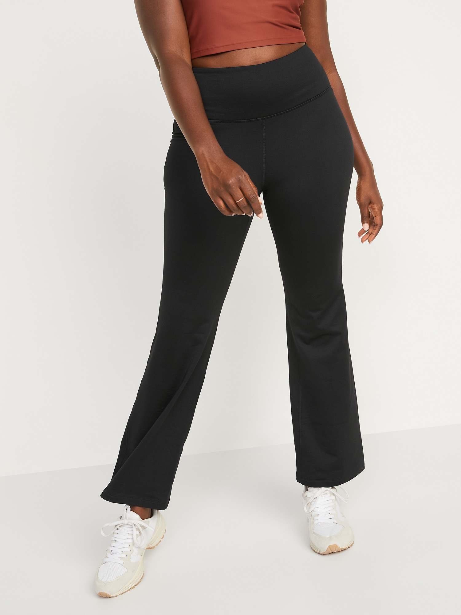 High-Waisted CozeCore Flare Pants for Women