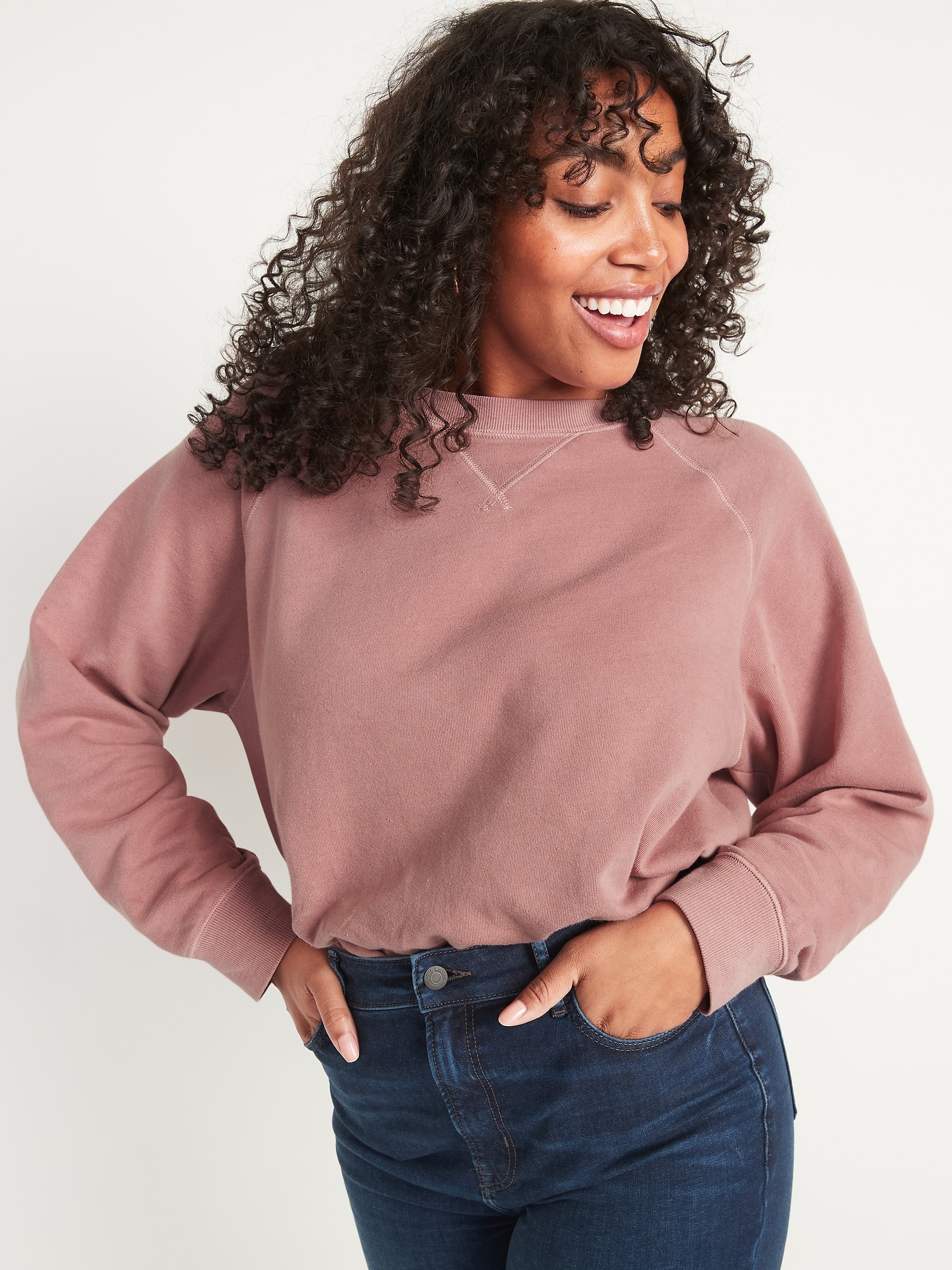 Old navy women's crew neck outlet sweatshirt