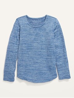 Cozy-Knit Long-Sleeve T-Shirt for Girls