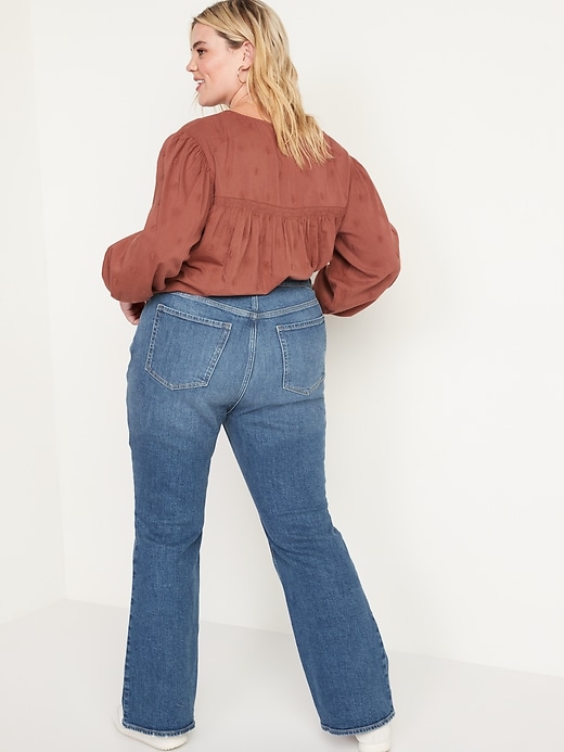 Image number 8 showing, Higher High-Rise Medium-Wash Flare Jeans for Women