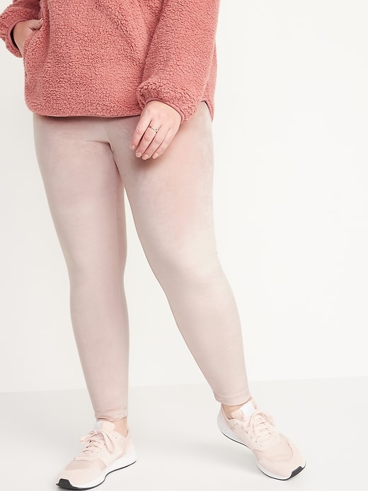 Image number 6 showing, High-Waisted Velour Ankle Leggings For Women