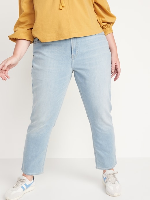 Image number 7 showing, Mid-Rise Built-In Warm Boyfriend Jeans for Women