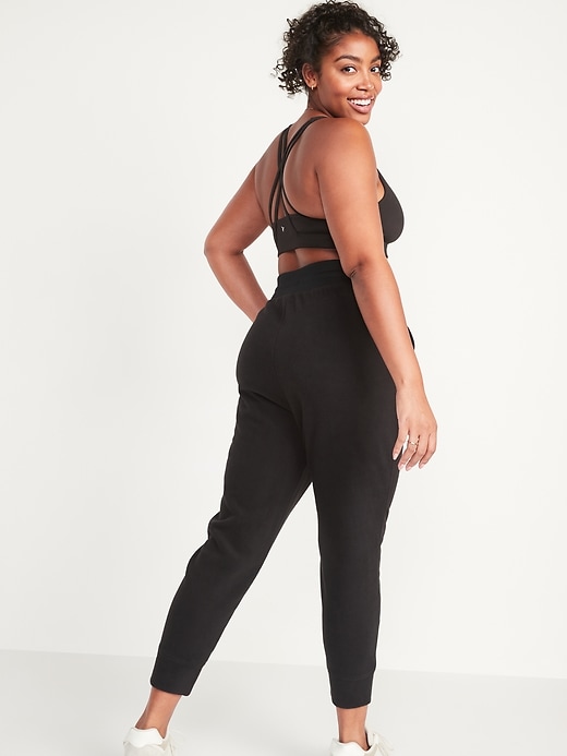 Image number 2 showing, Extra High-Waisted Microfleece Jogger Sweatpants