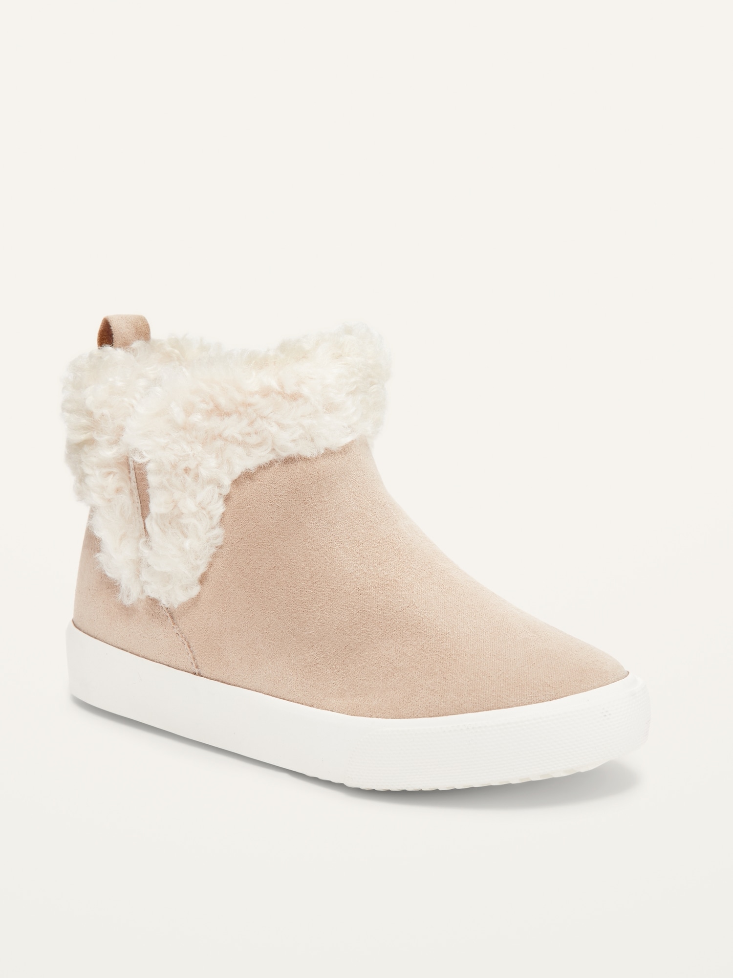 Fur cuffed ankle boots sale