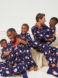 View large product image 3 of 3. Unisex Matching Flannel Pajama Set for Toddler & Baby