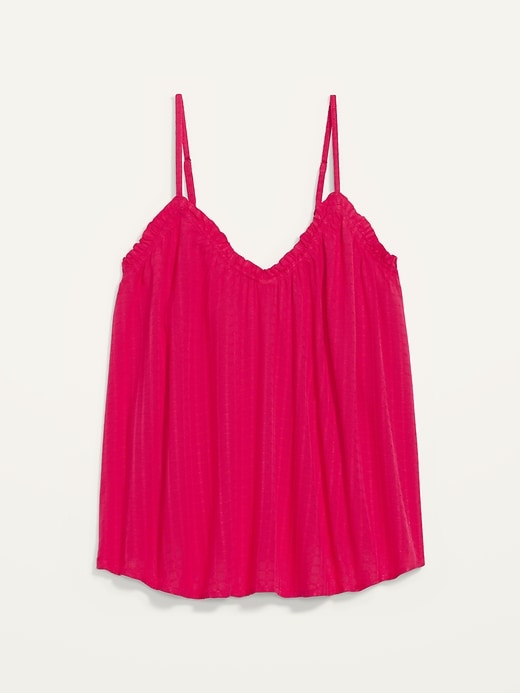 Image number 1 showing, Ruffled Textured-Dobby Cami Top for Women