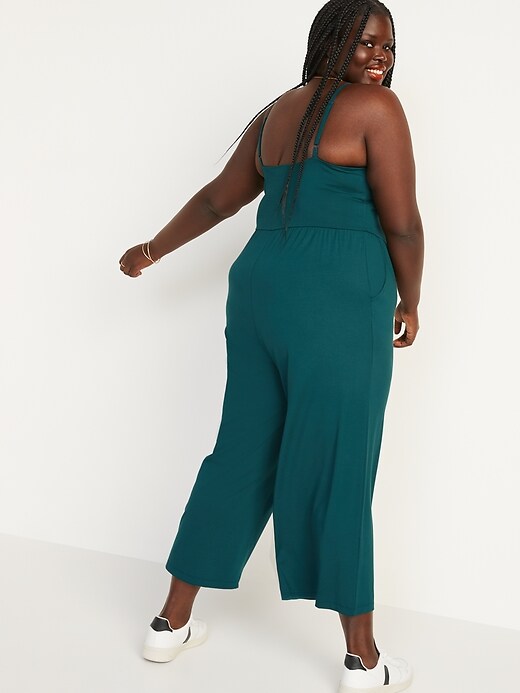 Image number 8 showing, Sleeveless Cropped Cami Jumpsuit for Women