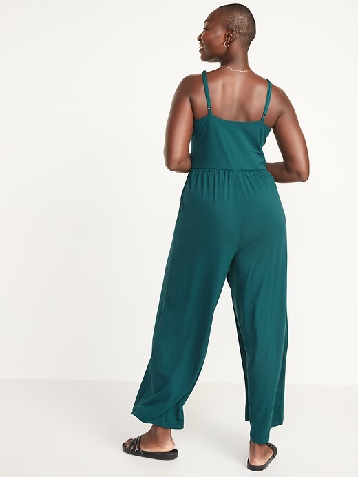Image number 2 showing, Sleeveless Cropped Cami Jumpsuit for Women