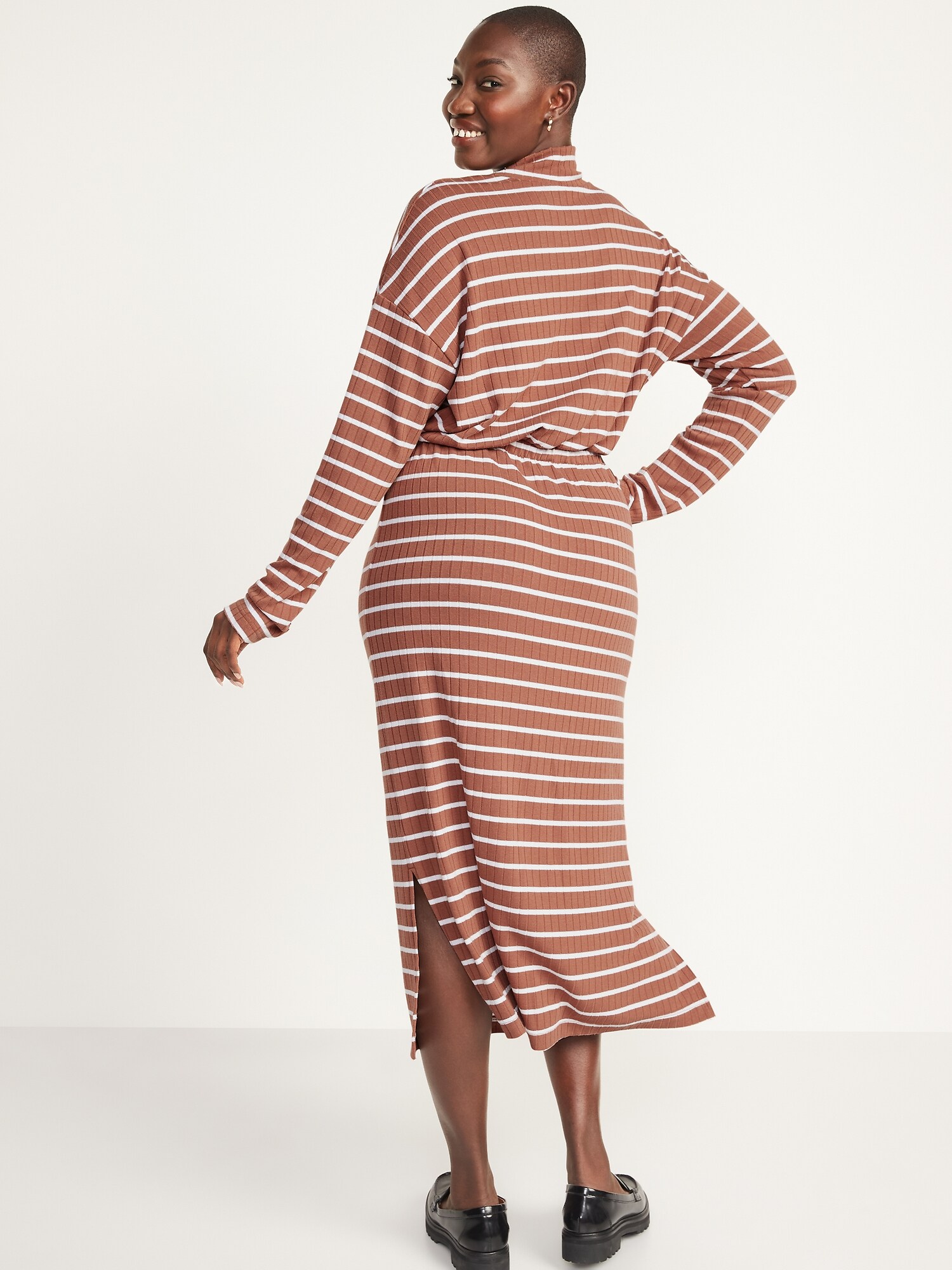 womens midi sweater dress