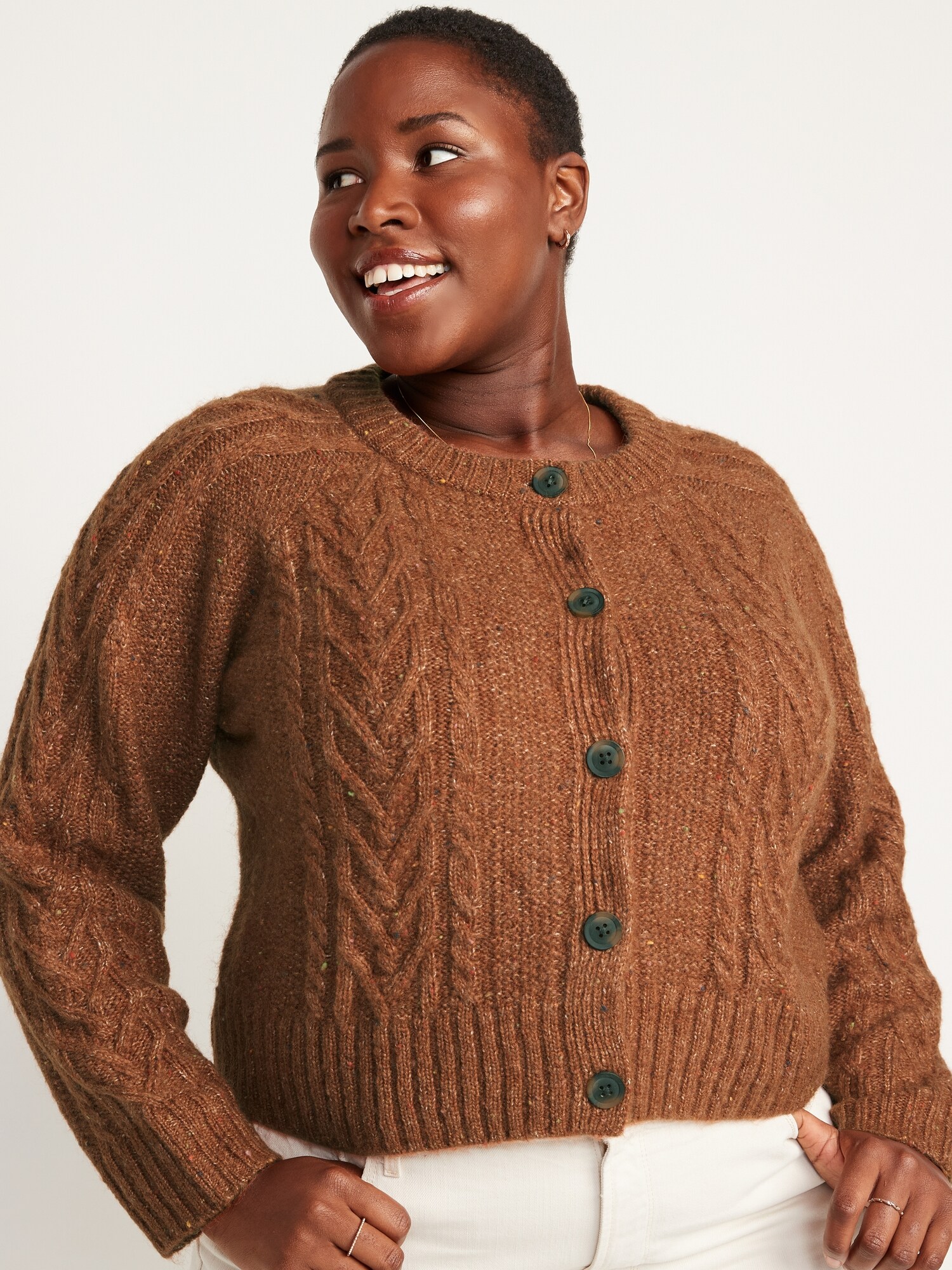 old navy cable knit cardigan