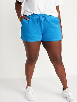 Mid-Rise French Terry Sweat Shorts for Women-- 3-inch inseam