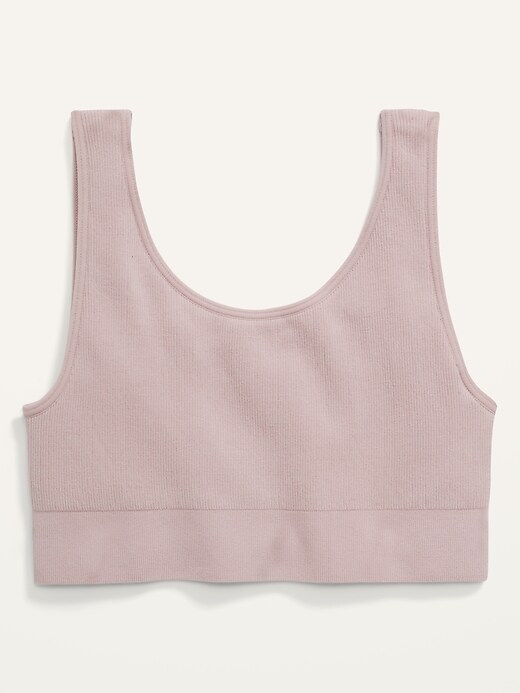 Lucky Brand Women's Seamless Ribbed Bralette 2 Pack (Small, Rose/Heather  Grey) at  Women's Clothing store