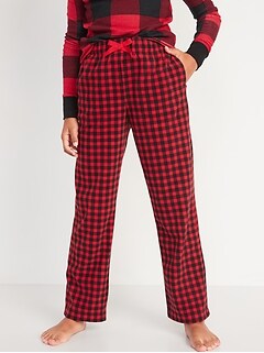 Printed Micro Fleece Straight Pajama Pants for Girls
