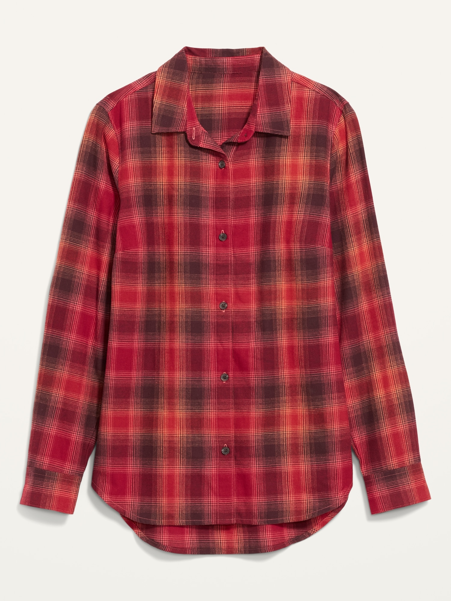 womens red plaid flannel