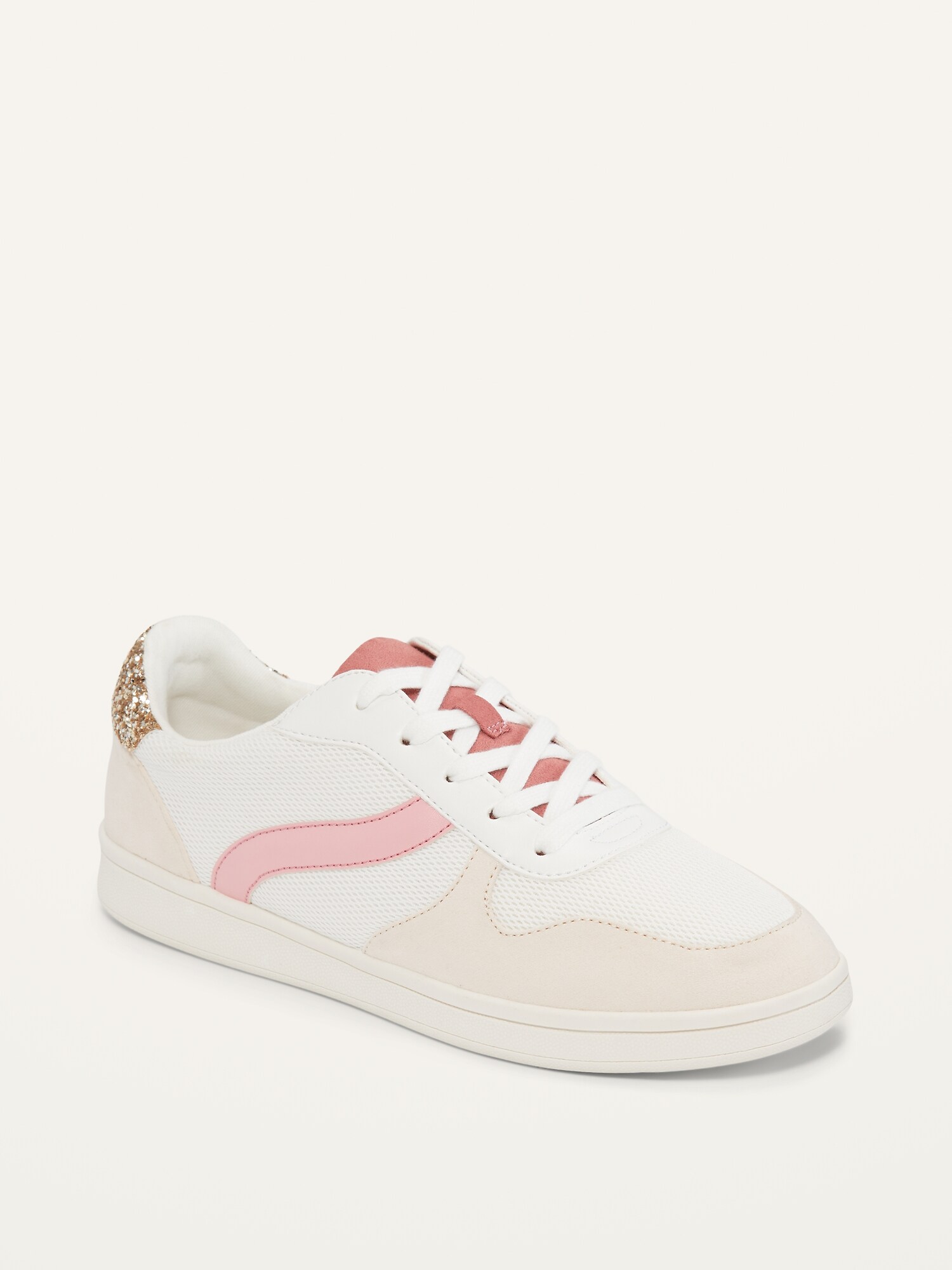 Navy and sales pink sneakers