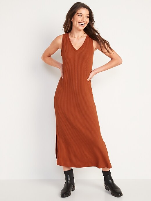Image number 5 showing, Ribbed Maxi Dress