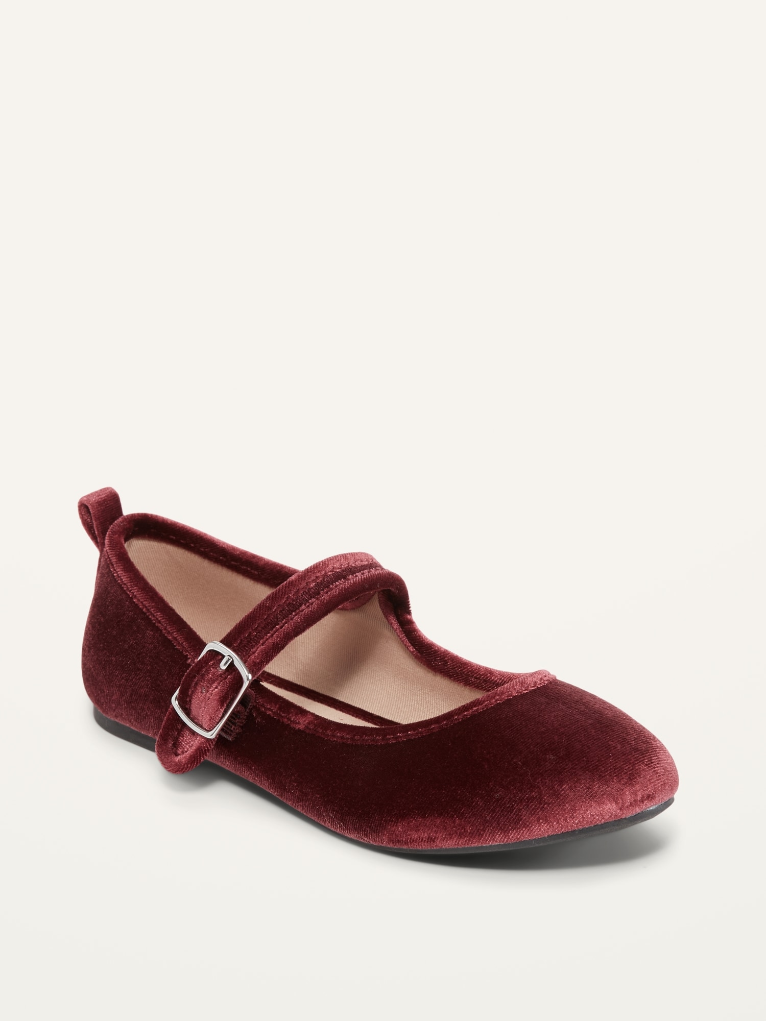 Girls clearance burgundy flats