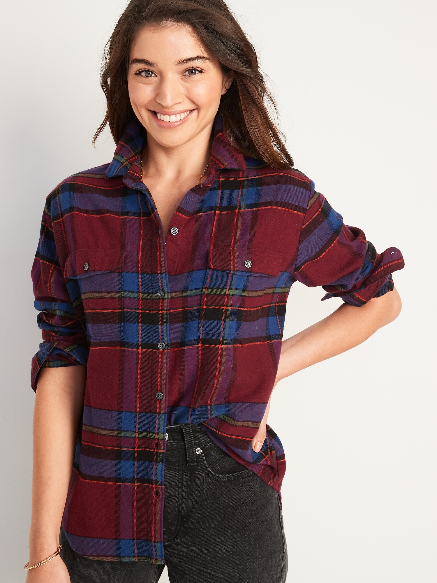 old navy boyfriend shirt
