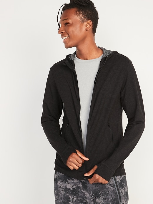 Image number 1 showing, Live-In French Terry Go-Dry Zip Hoodie