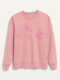 View large product image 3 of 3. The Simpsons&#153 Graphic Gender-Neutral Sweatshirt for Adults