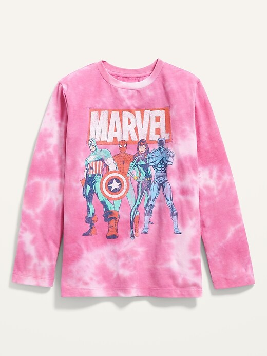 T-shirt teint par nœuds à imprimé de Marvel™ unisexe pour Enfant