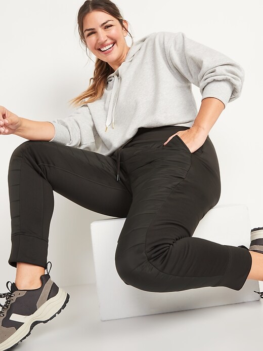 Image number 3 showing, High-Waisted UltraCoze Quilted Hybrid Jogger Leggings for Women