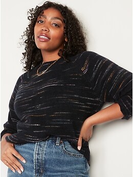 Cozy-Knit Space-Dyed Sweater for Women